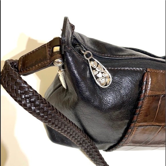 Brighton Two-tone Leather Shoulder Bag - Picture 6 of 12